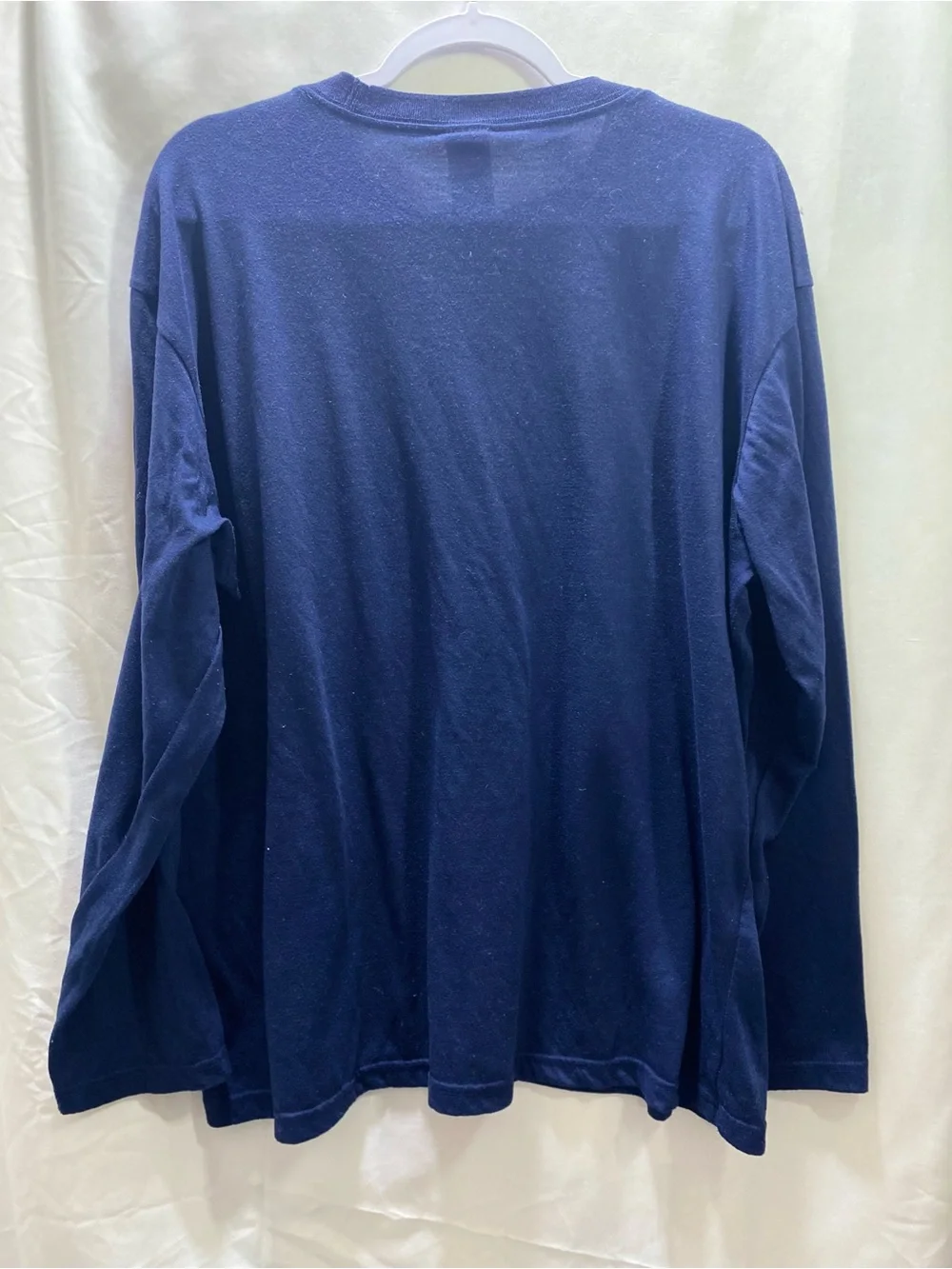 The North Face VaporWick Men's 2XL Blue Long Sleeve Crew Neck Tee Logo